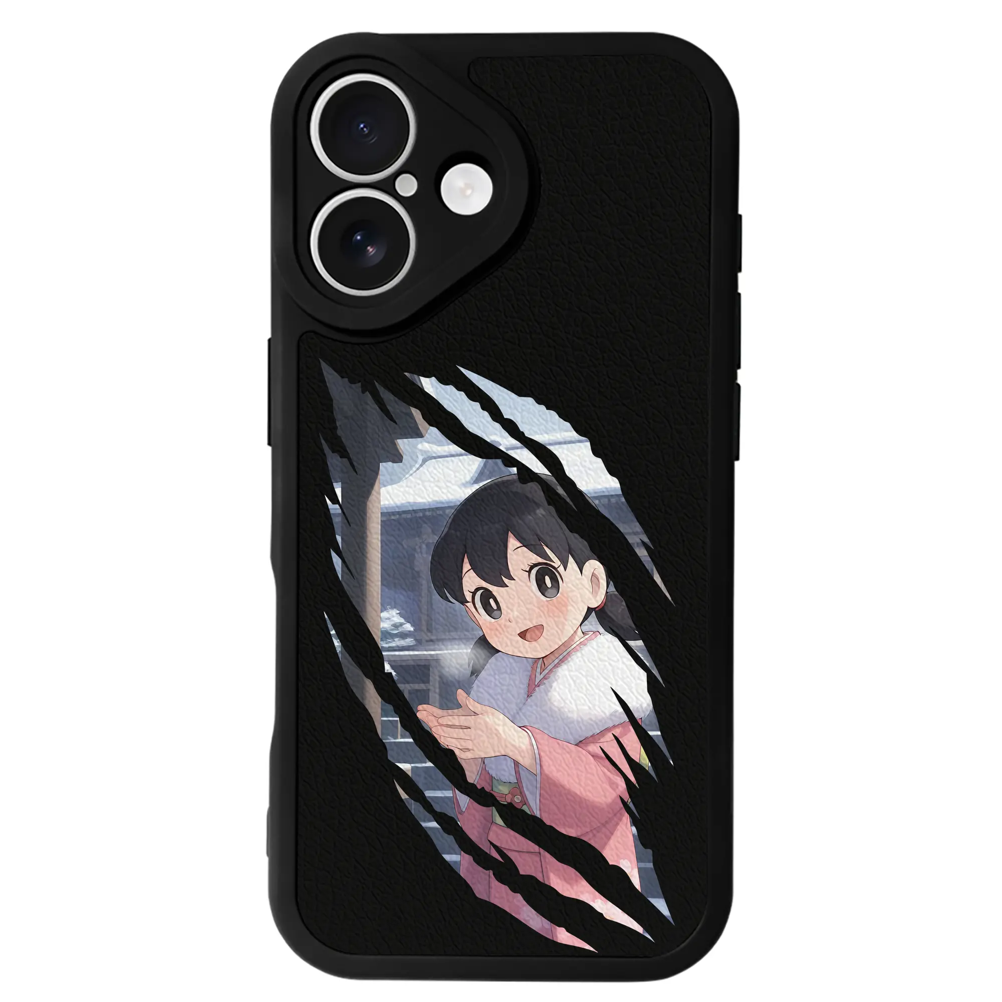 ドラえもん グッズ 源 静香 - IPhone 16シリーズ対応 ・ シリコンスマホケース ・ レザー調 ・ 高精度フィット ・ 耐衝撃 ・ ワイヤレス充電対応 ・ 精密カット